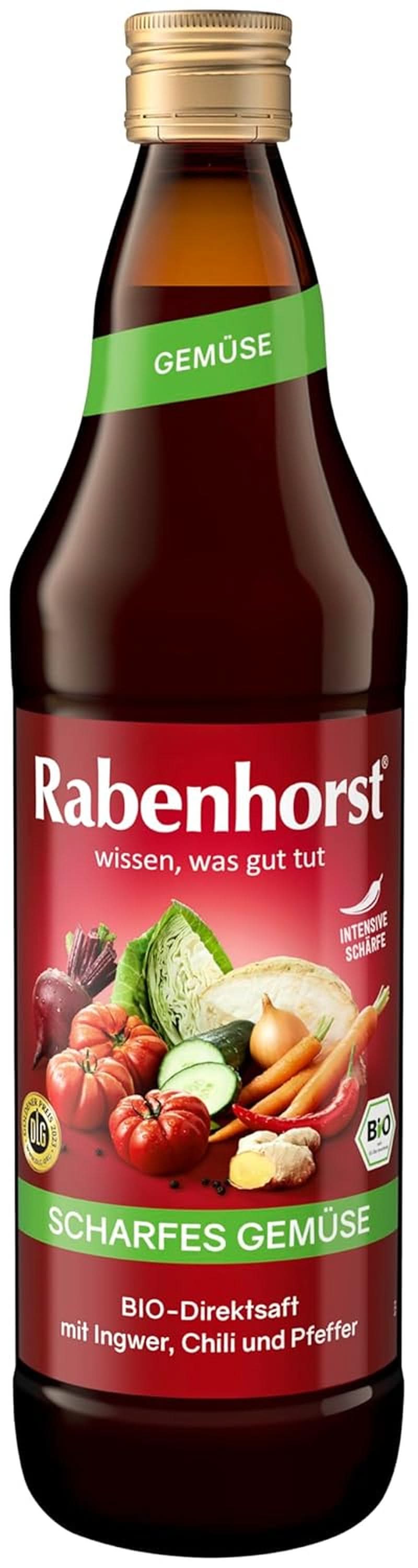 RABENHORST (6 x 700 ml) - Vysoce kvalitní zeleninová šťáva z různých druhů zeleniny s intenzivní kořenitou chutí Nealkoholické nápoje Naty Shop