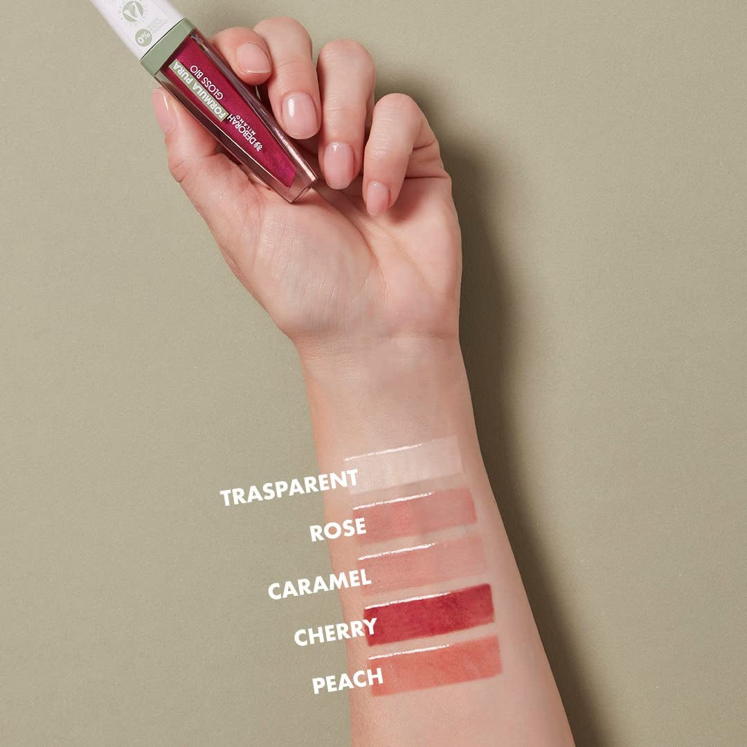 Organické složení pro lesk, ultra lesklé, vyživující, barva č. 3 karamel, se 100% přírodními složkami