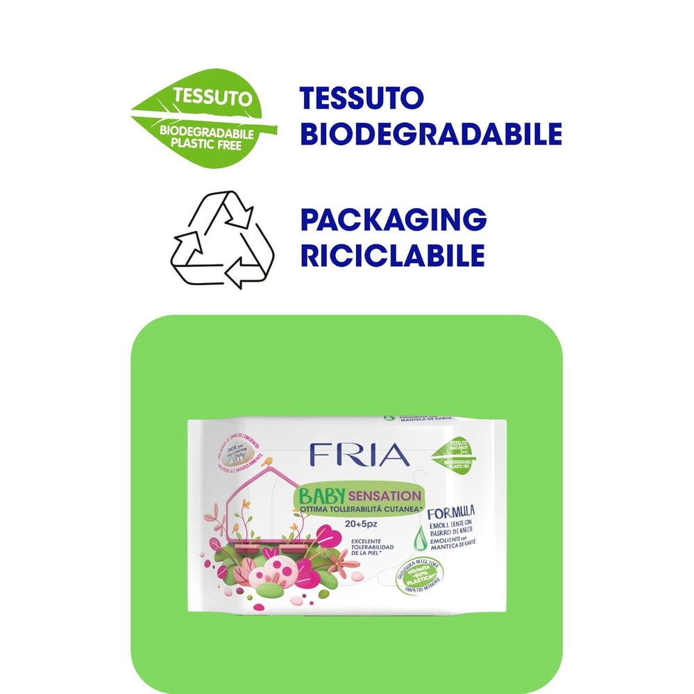 Fria Baby Sensation čistící ubrousky Baby Wet Wipes Naty Shop