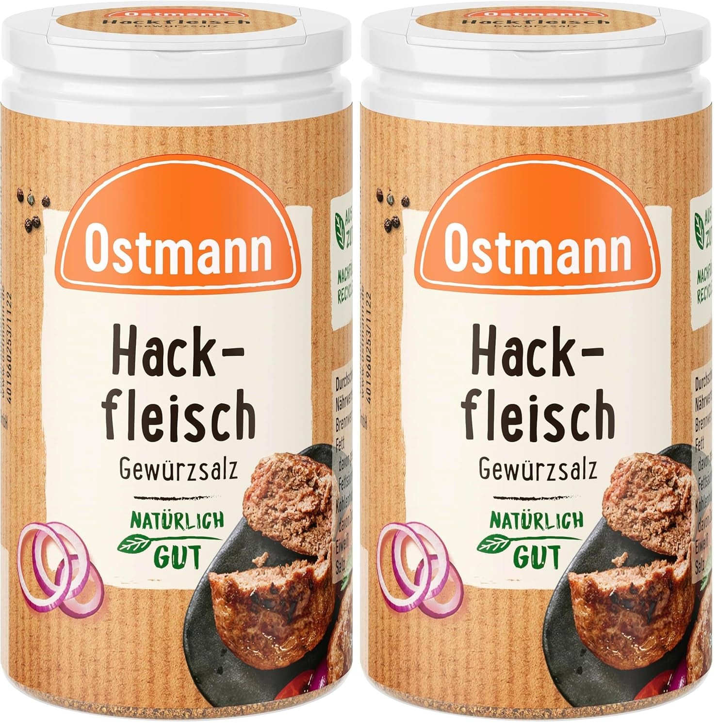 Ostmann Gewürze - Hackfleisch Gewürzsalz | Gewürz für Hackfleisch, Buletten nebo Cevapcici | 60 g ve Streudose