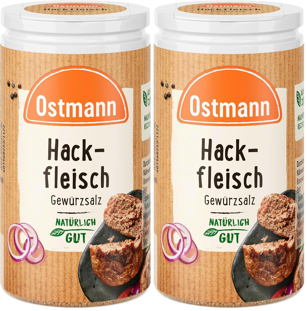 Ostmann Gewürze - Hackfleisch Gewürzsalz | Gewürz für Hackfleisch, Buletten nebo Cevapcici | 60 g ve Streudose