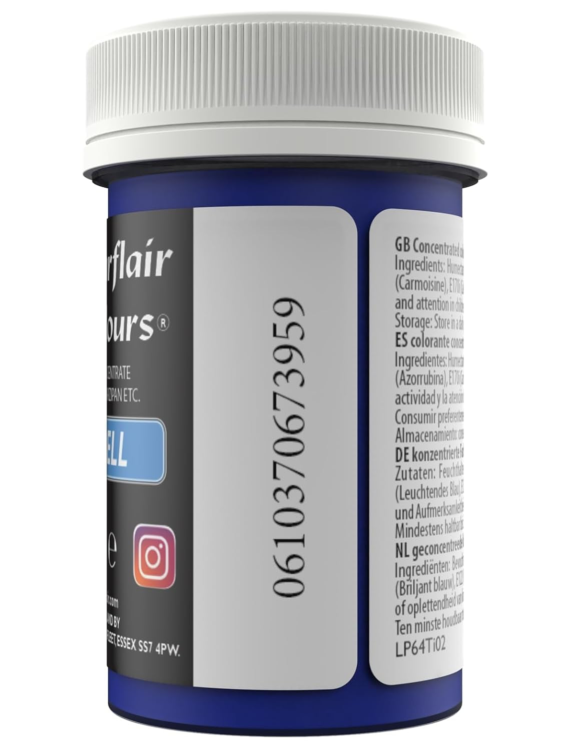 Colorant alimentar pastel Sugarflair pentru paste, albastru clopoțel, colorant alimentar pentru paste, fondant și marțipan, culori concentrate Spectral - 25 g