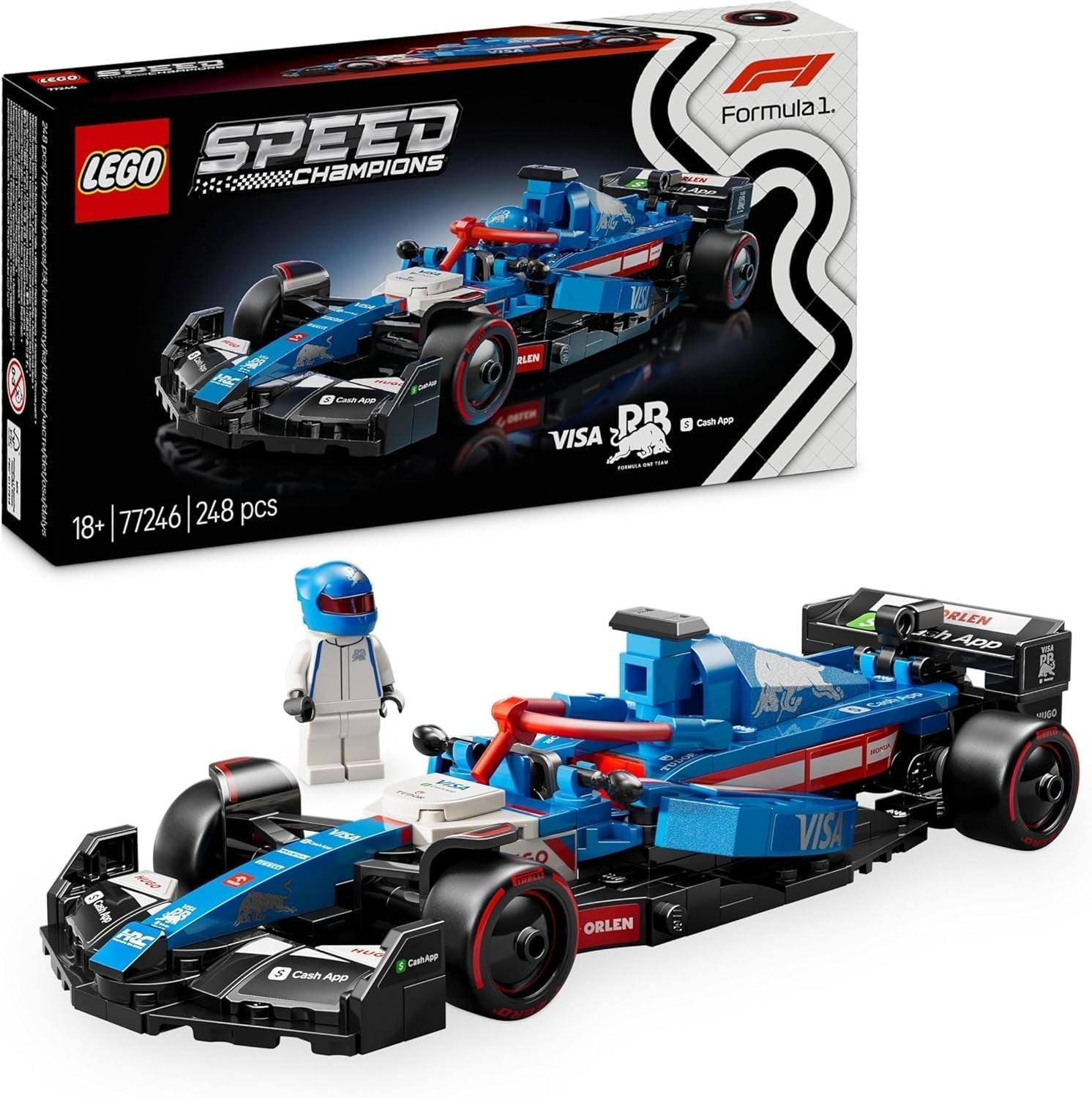 Závodní auto LEGO Speed Champions Mercedes-Amg F1 W15 – Minifigurka Formule 1 – Sběratelský a sestavitelný model auta – Dárek pro chlapce a dívky od 10 let nebo dospělé fanoušky 77244 Stavebnice Besuche den LEGO-Store Visa Cash App Rb Vcarb 01 Auto F1 77246