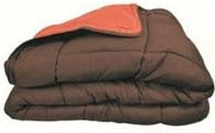 Couette CALGARY Chocolate/Corail 140 Peřiny a přikrývky Naty Shop 140 X 200 Cm