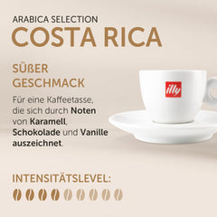 illy, Kaffeebohnen Arabica Selection Costa Rica, 100% Arabica mit Karamell-, Schokoladen- und Vanillenoten, süßer Geschmack, 1 Dose mit 250g