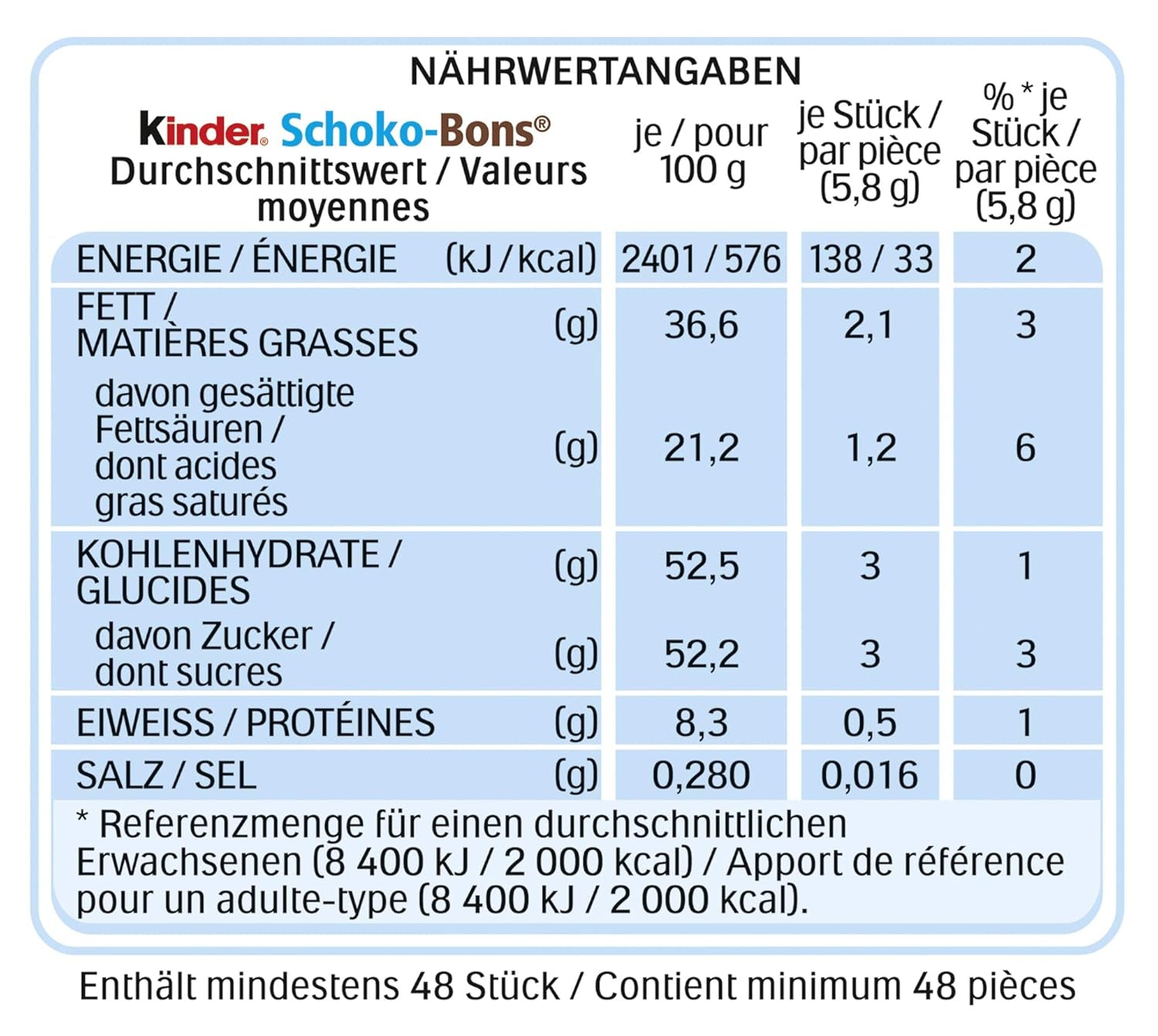 Kinder Schoko-Bons, 300 g (balení 3 ks)