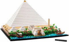 LEGO 21058 Architecture Stavebnice Cheopsova pyramida pro řemeslo jako kreativní koníček, Nápad na dárek pro dospělé, muže, ženy, matku, otce, kreativní činnost, sbírka slavných památek Stavebnice Besuche den LEGO-Store
