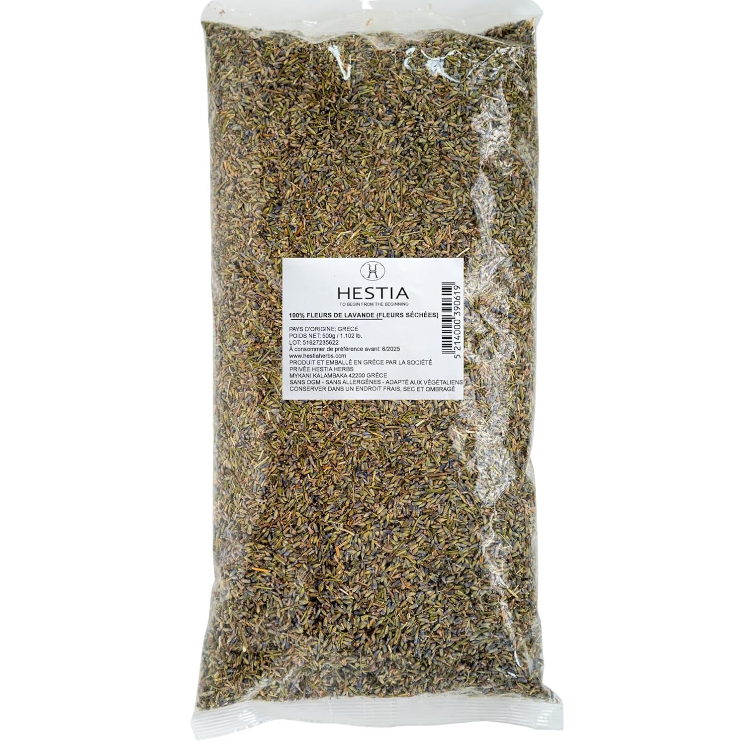 Hestia Herbs Griechischer getrechtenter Oregano 500 g, Allergenfrei – Vegan – GVO-frei