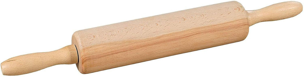 KESPER | Teigrolle aus Buchenholz – FSC®-zertifiziert | Backrolle mit Metallachse & Gleitlager | Rozměr: 44 cm - Ø 6,3 cm | 25 cm Walze | 69374