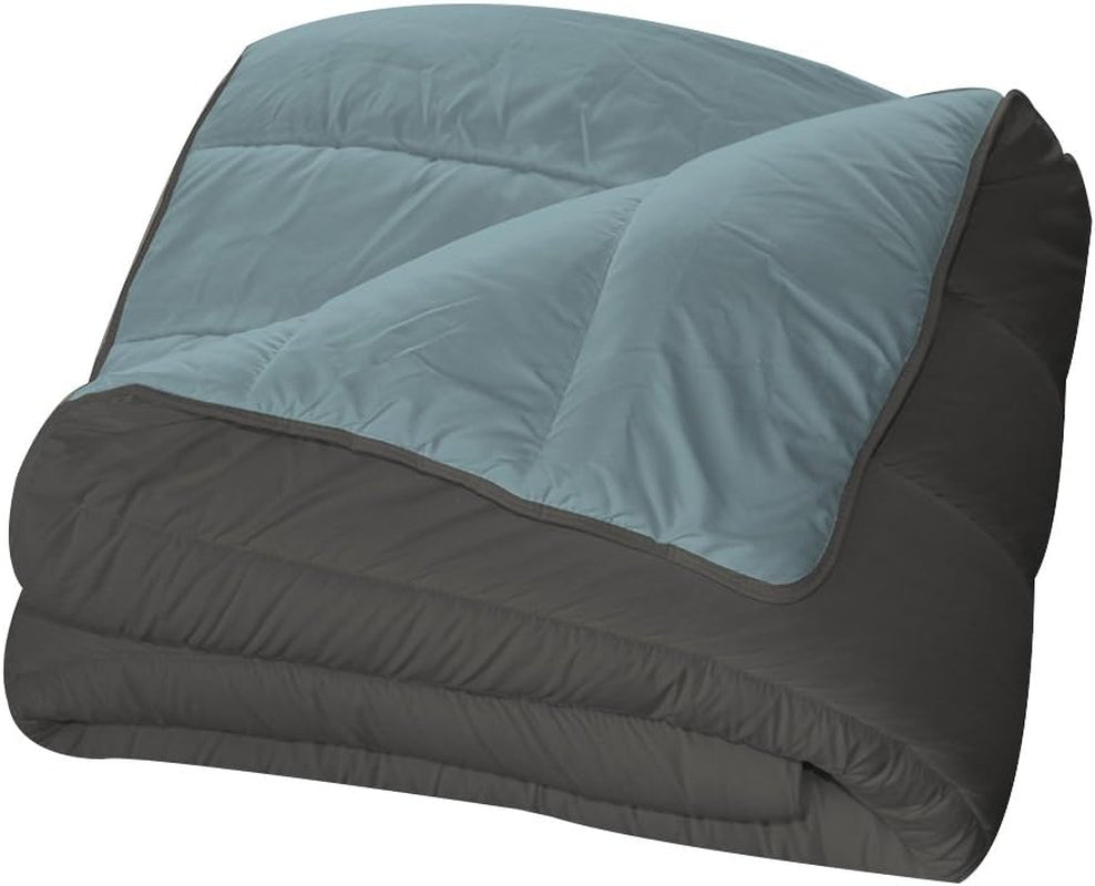 Bleu Câlin dvoubarevná oboustranná přikrývka pro 2 osoby, mikrovlákno, vínová/pepřová, 220X240 cm Přikrývky a přikrývky Naty Shop Graphite/Glacier 220 X 240 Cm