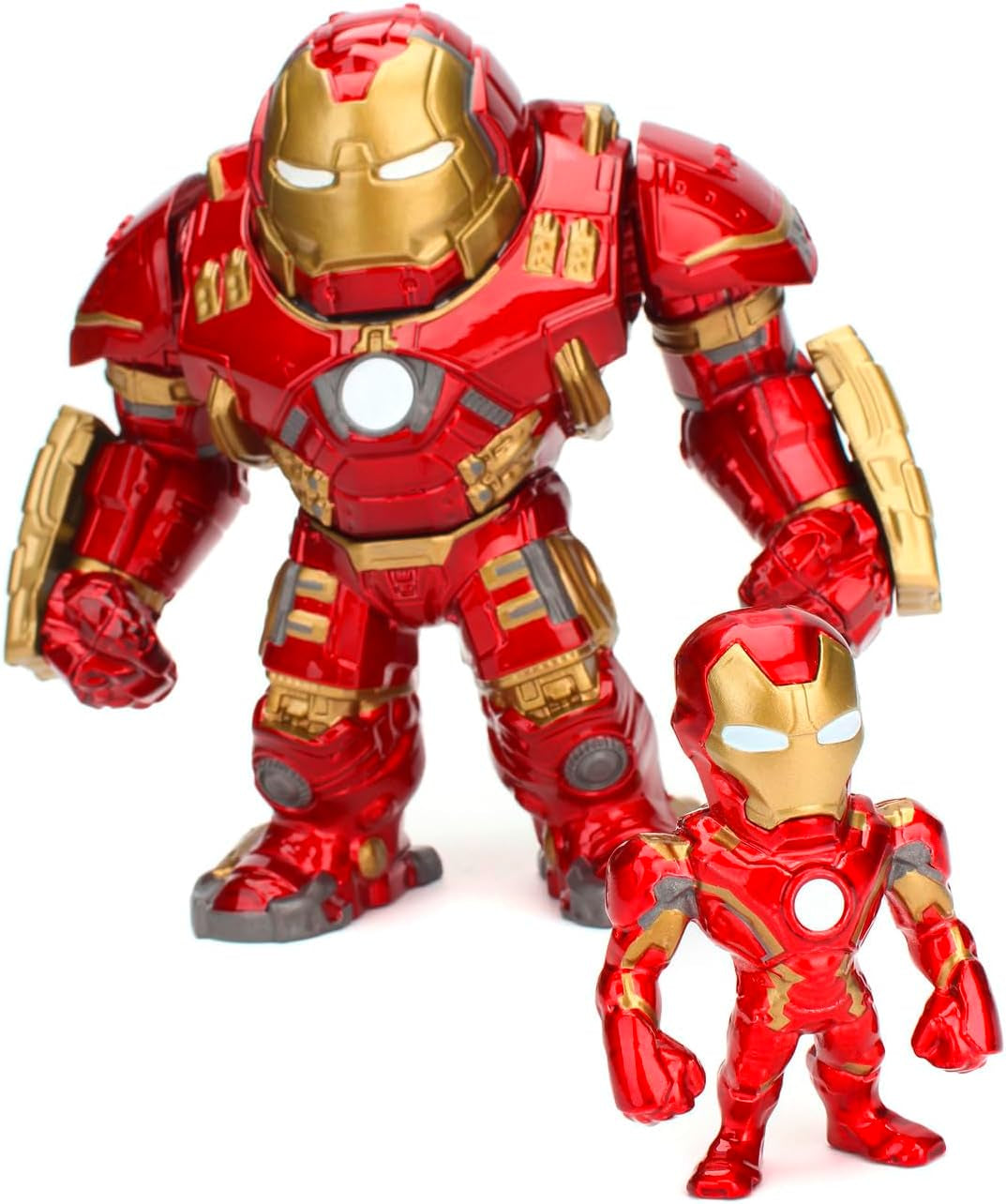Jada Toys Marvel figurka Hulkbuster & Ironman Otevřená a uzavřená helma Sada sběratelských figurek Odlévaná červená Velikost: 6" Hulkbuster & 2" Ironman Akční figurky Naty Shop Výchozí název