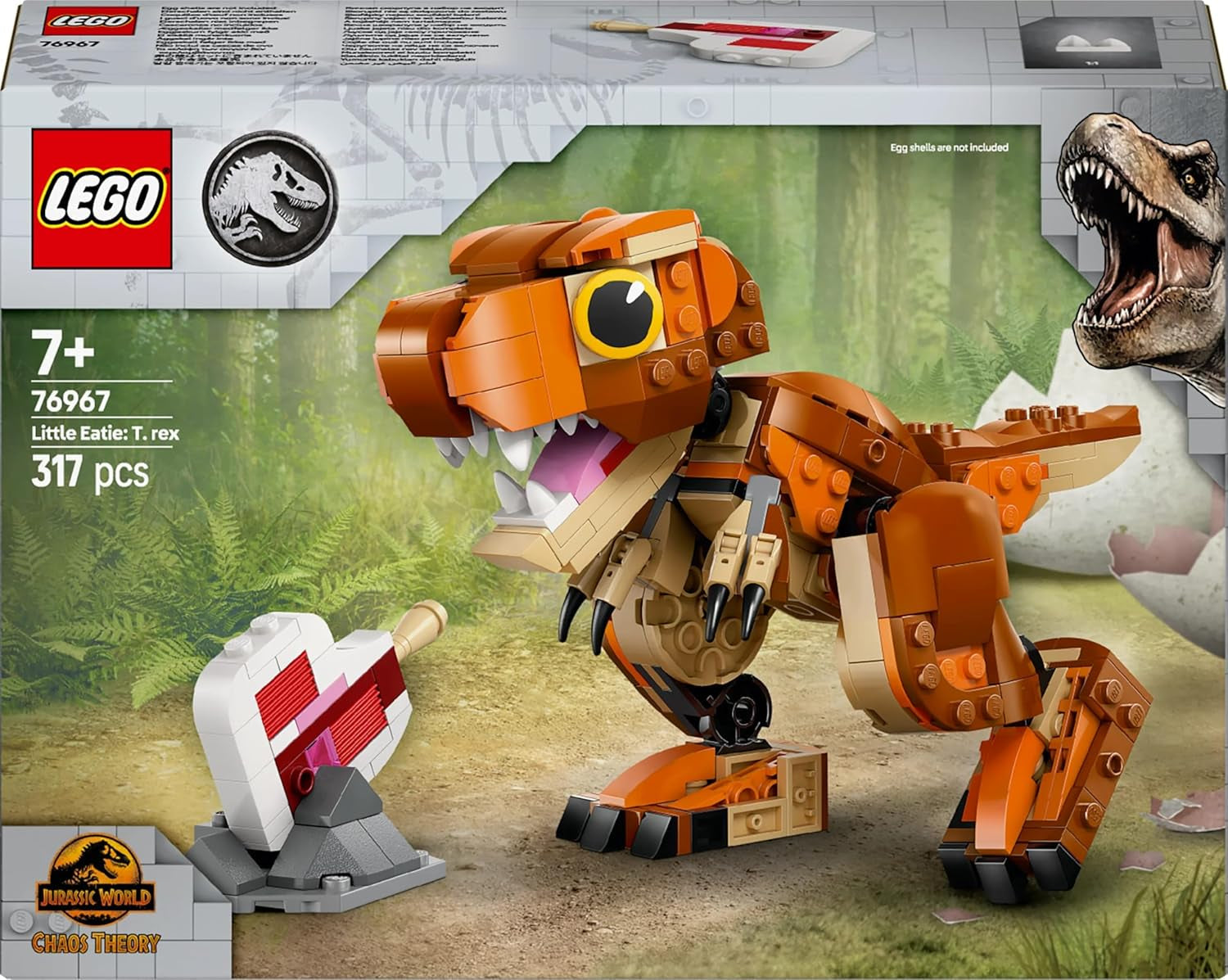 LEGO Jurassic World Little Eatie: Stavebnice T. Rex pro chlapce a dívky 7letá stavebnice dinosaura Dětský dárkový model s pohyblivými ústy, hlavou a ocasem 76967 Stavebnice Besuche den LEGO-Store