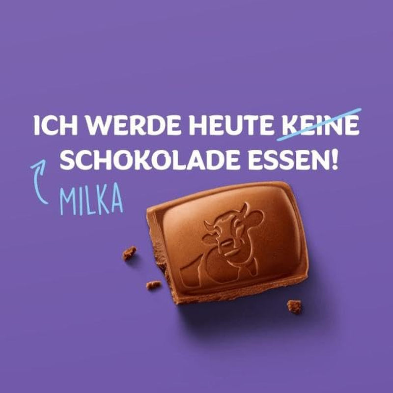 Milka Naps Mix – Mini čokoládové čtverečky ve 4 sortimentech: Alpské mléko, Jahody, Lískové oříšky, Kakaový krém – 1 x 1 kg