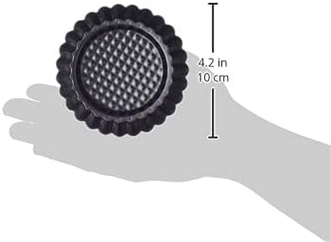 ORIGINÁL KAISER Classic plus Obstbodenform 28 Cm, 28,4 X 28,4 X 3,5 cm & Classic Mini Torteletts 6 Stück, Tartelette Förmchen 10 Cm, Tarteform Klein, Tortelettförmchen Antihaftbeschichte Formy a plechy na pečení Naty Shop