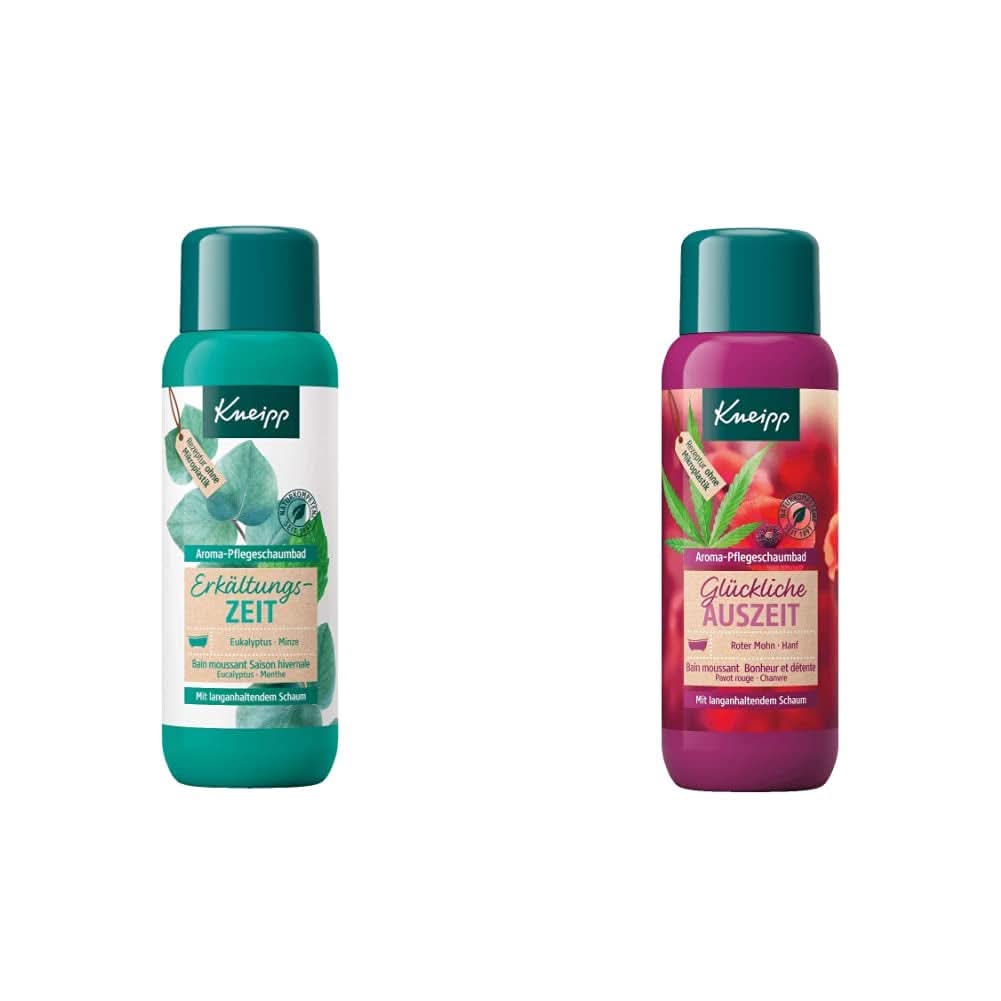 Kneipp Aroma Foam Bath Cold Season, přísada do koupele s přírodními esenciálními oleji z eukalyptu a máty, 400 ml Sprcha a koupel Naty Shop Happy Time Out pěnový balíček do koupele