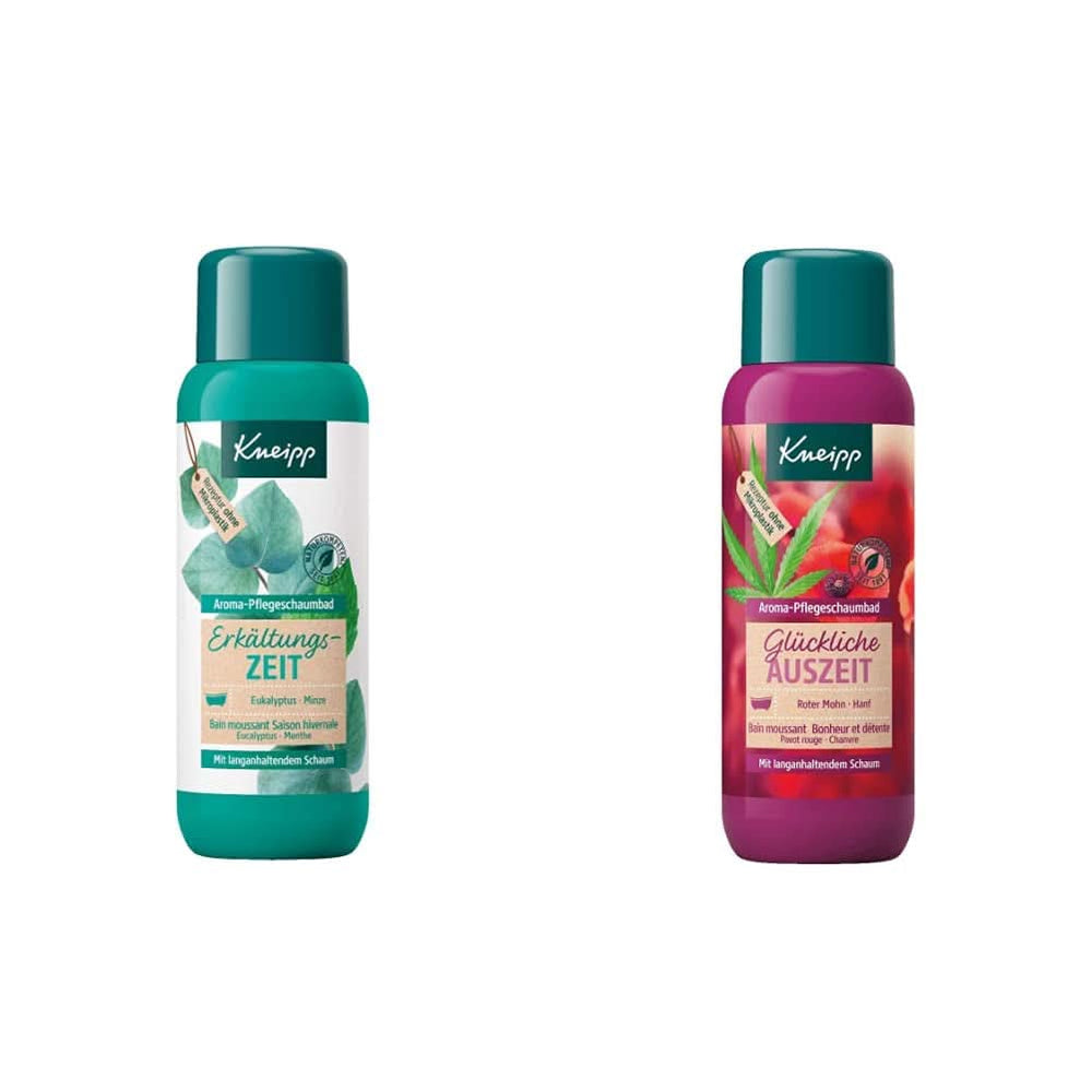 Kneipp Aroma Foam Bath Cold Season, přísada do koupele s přírodními esenciálními oleji z eukalyptu a máty, 400 ml Sprcha a koupel Naty Shop Happy Time Out pěnový balíček do koupele