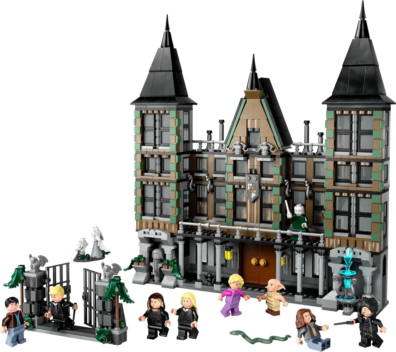 LEGO Harry Potter Malfoy Family Country Estate, fantastická hračka ke sbírání a vystavování, dárek pro chlapce, dívky a fanoušky kouzelnického světa, nápad na dárek s 9 minifigurkami 76453 Stavebnice Besuche den LEGO-Store