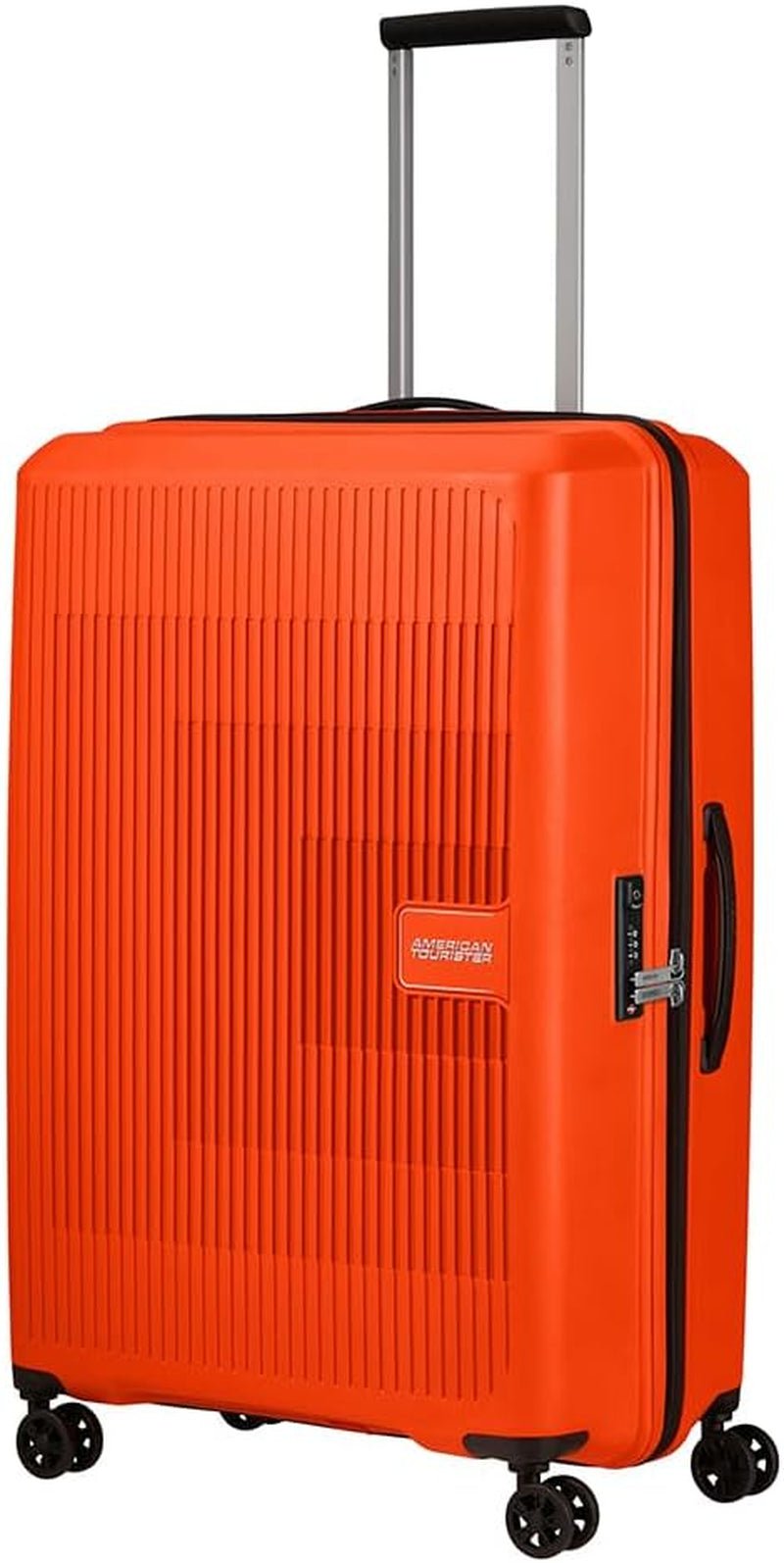 American Tourister Aerostep - Spinner L, Valiză extensibilă, 77 cm, 101.5/109 L, Portocaliu (Portocaliu aprins) Bagaje și echipament de călătorie Naty Shop