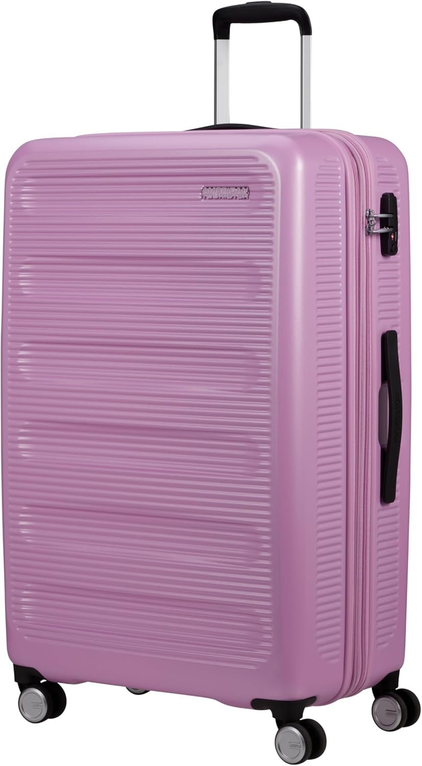 American Tourister Astrobeam - Spinner S, Bagaj de mână, 55 cm, 36 L, Negru (Storm Black) Bagaje și echipament de călătorie Naty Shop Violet (lavanda pastel) L ( 77 Cm - 110 L)