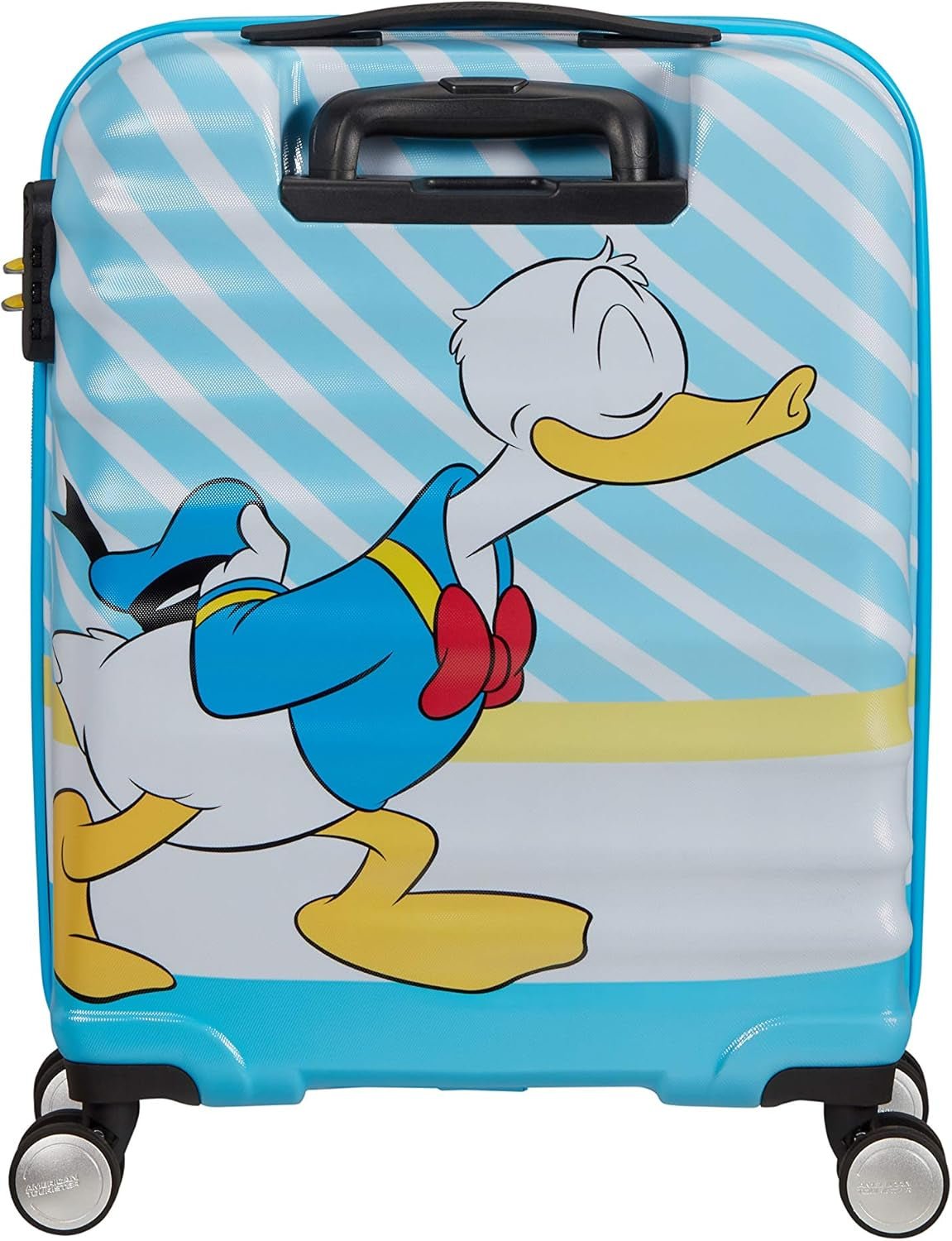 American Tourister Wavebreaker Disney - Spinner S, bagaje pentru copii, 55 cm, 36 L, multicolor (Donald Blue Kiss) Bagaje și echipament de călătorie Naty Shop