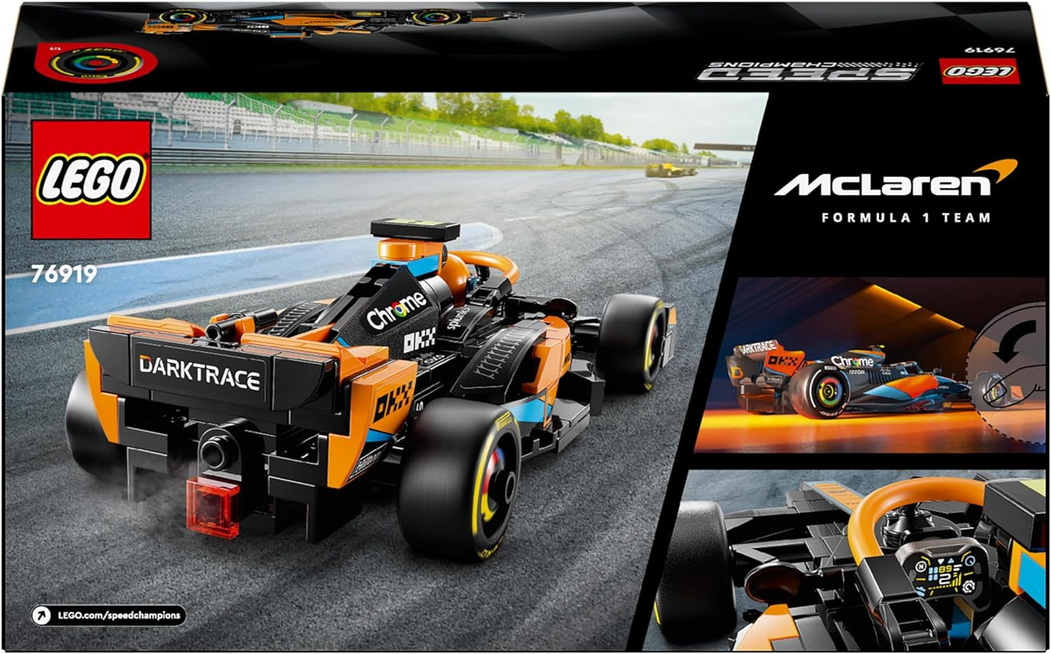 LEGO Speed Champions Mclaren Formula 1 Závodní auto 2023, Hračka pro kluky a dívky od 9 let, kteří si rádi hrají samostatně, Sestavitelný model vozidla, Dekorace dětského pokoje 76919 Stavebnice Besuche den LEGO-Store