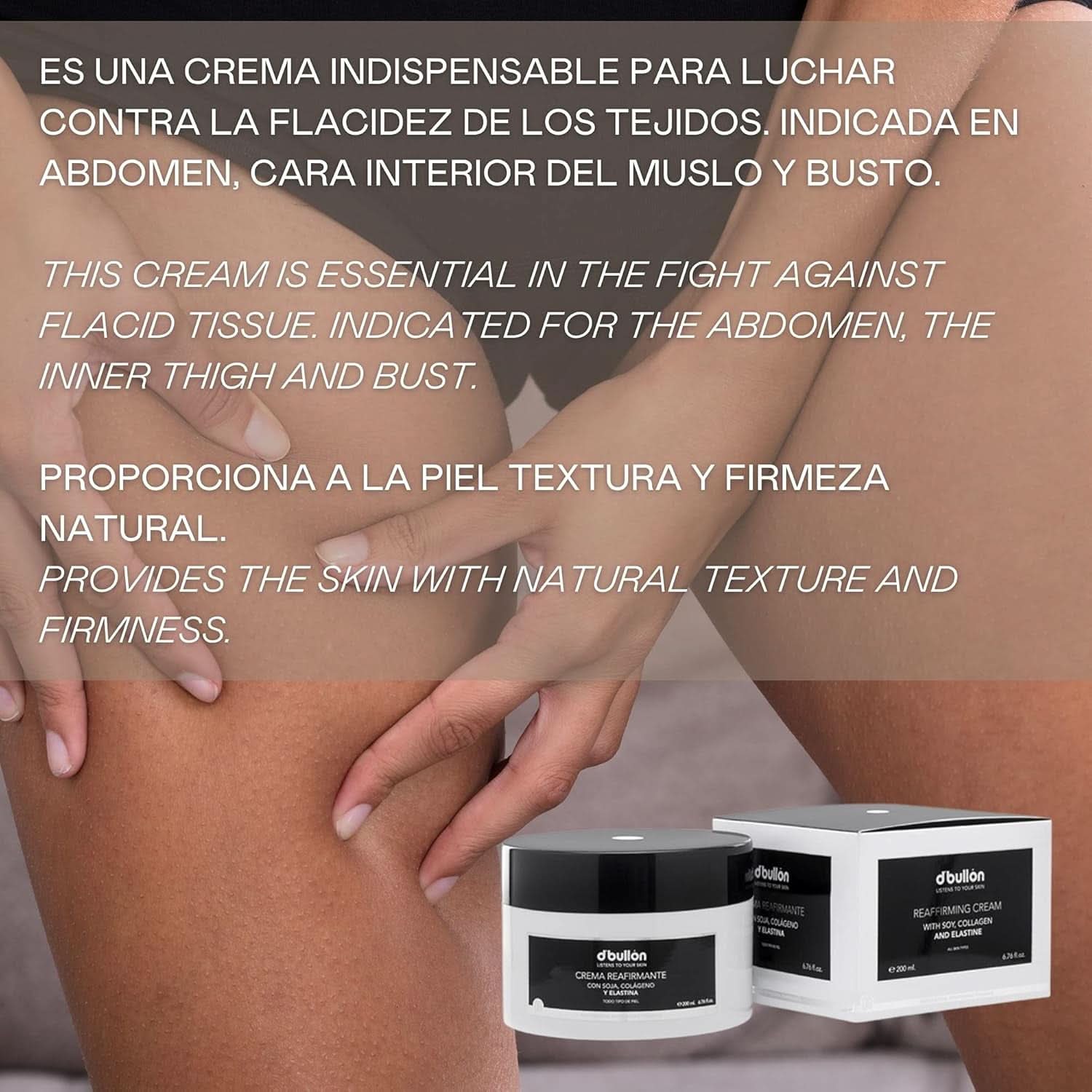 D'Bolón Zpevňující tělový krém se sójou, kolagenem a elastinem, 500 ml Kosmetika a kosmetika Naty Shop