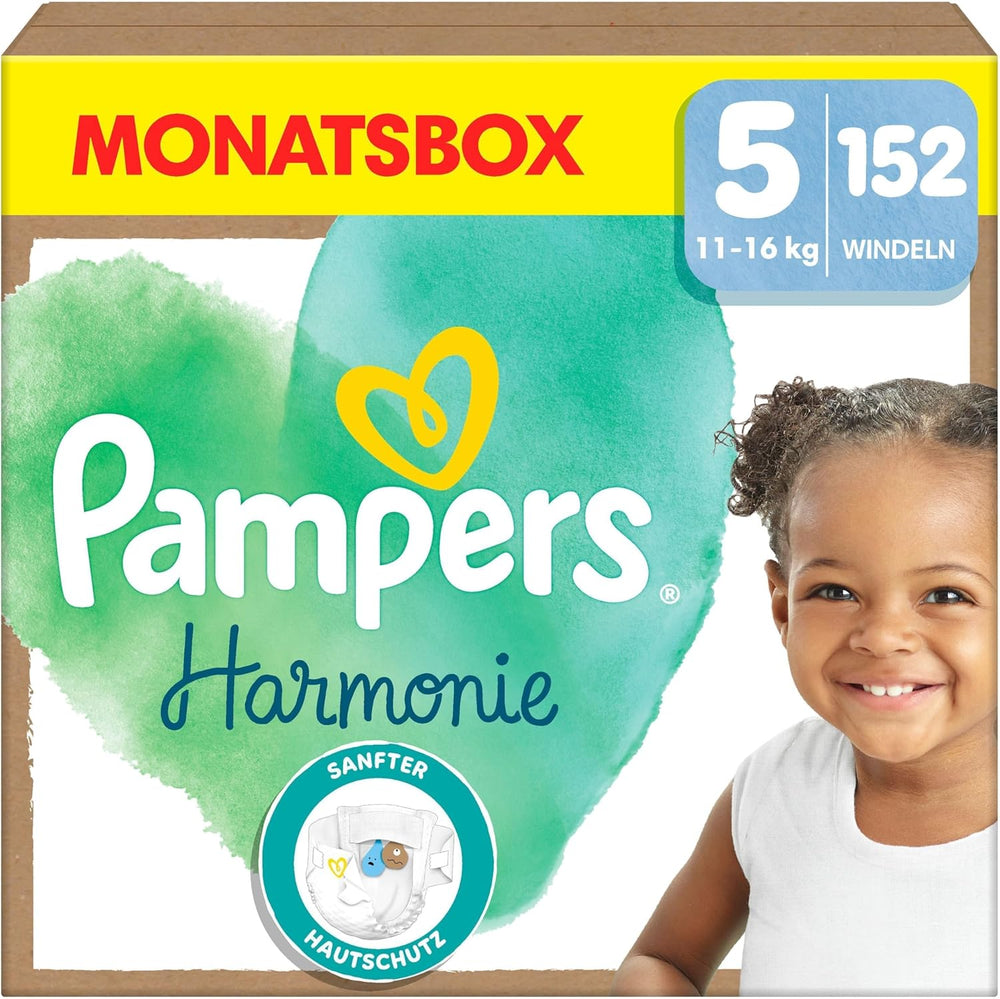Plenky Pampers Harmony Velikost 4, 174 Plenky, 9kg-14kg, Jemná ochrana pokožky se 100% ochranou Pampers