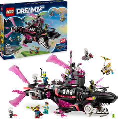LEGO DREAMZzz Albtraumhai-U-Boot - Modulární sada se 2 stavebními prvky, 2 abnehmbaren Fluggeräten a 5 minifigurkami, vč. Mateo und Astrid - Dárek pro dívky a chlapce od 9 let - 71500