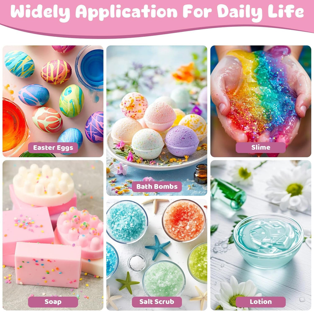 Colorant alimentar 12 culori x 10 ml - Coloranți alimentari lichizi pentru copt prăjituri, fursecuri, macaroane - Colorant alimentar foarte concentrat pentru decorarea torturilor, lichid pentru colorarea băuturilor, săpunuri DIY