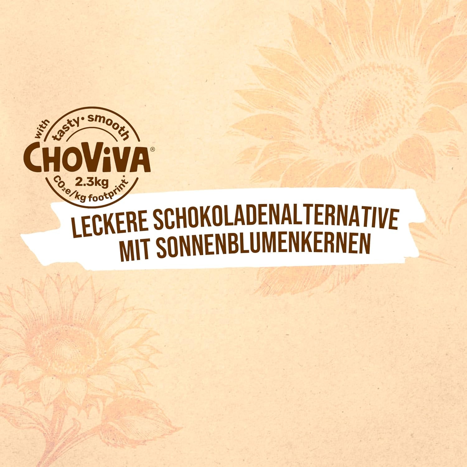 Slané máslové sušenky a ChoViva, 80g tyčinka, vyrobené z alternativní čokolády se slunečnicovými semínky