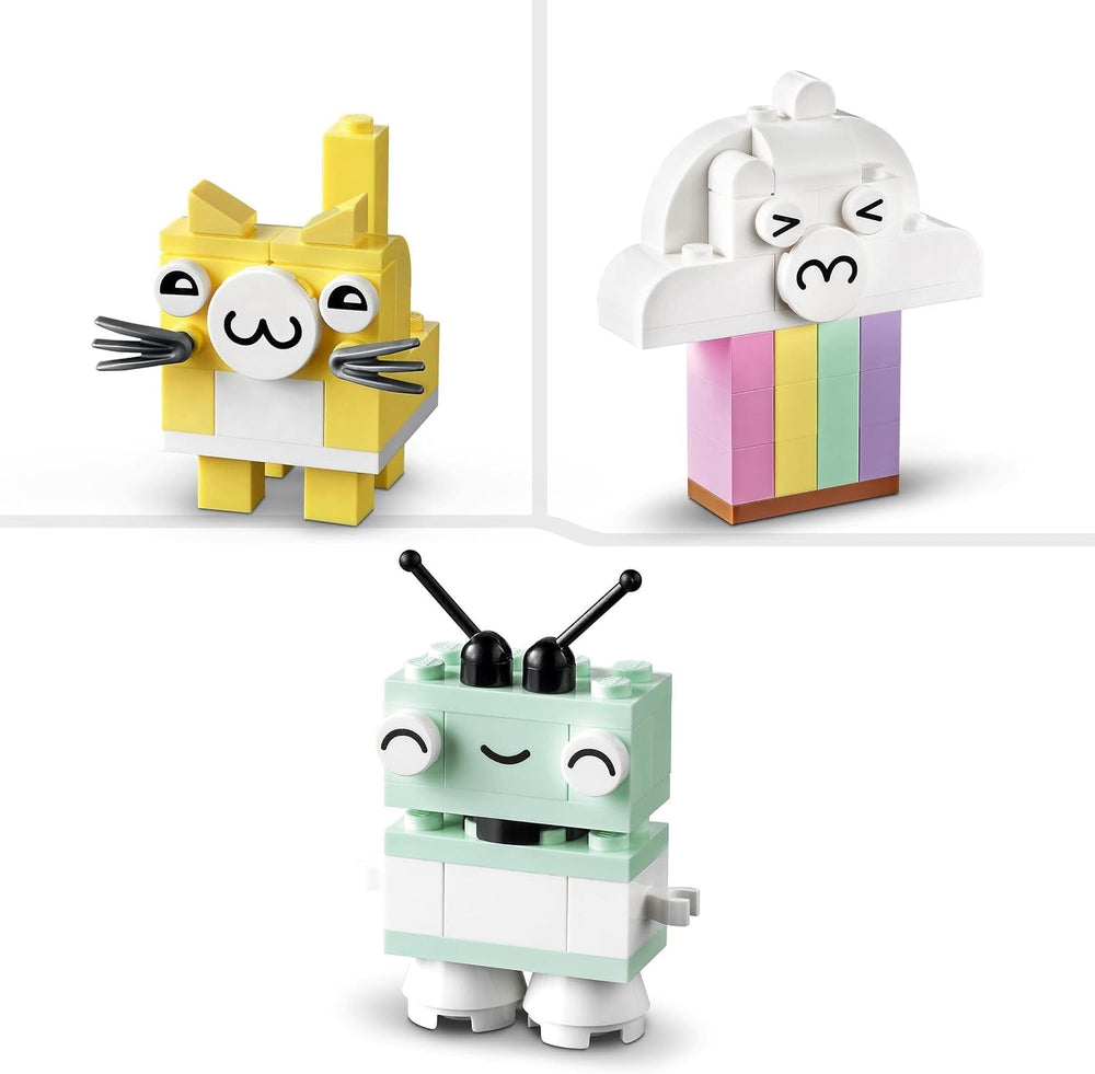 LEGO 11028 Classic Pastelová kreativní stavebnice Kostka, Stavebnice pro dívky a chlapce od 5 let s modely; zmrzlina, dinosaurus, kočka a další Stavebnice Besuche den LEGO-Store