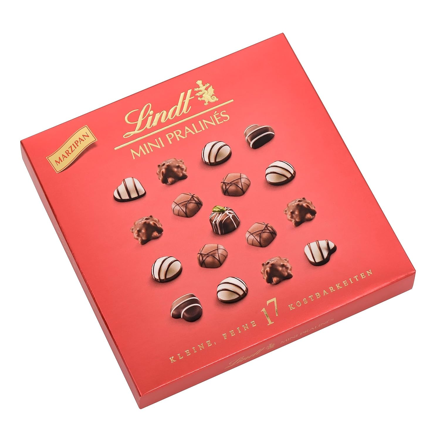 Lindt Čokoláda - Minipralinky | 2 x 155 g | Krabice 32 pralinek, každá v 5 lahodných sortimentech, bez alkoholu | Čokoládový dárek | Čokoládový dárek