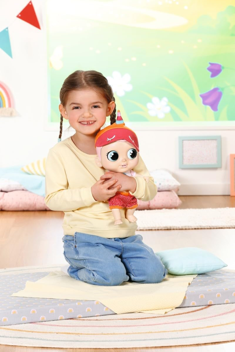 Baby Robin, 30 cm große Babypuppe mit beweglichen Augen und Lustigen Soundfunktionen, včetně Košile, Hadice, Mütze, Romper, Flasche und Schnuller, 905586 Zapf Creation
