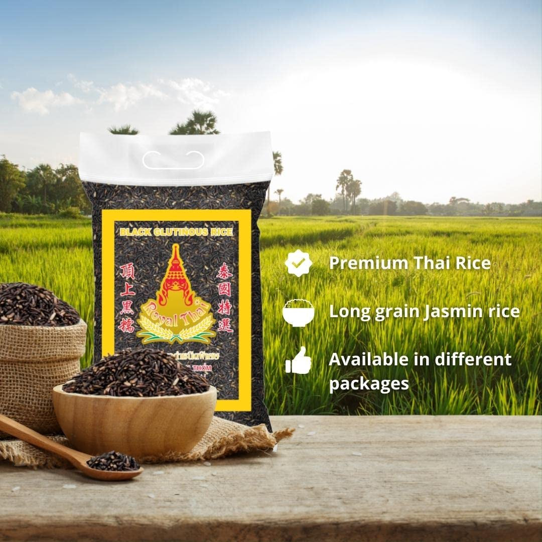 ROYAL THAI RICE - Černá lepkavá rýže - 1 x 1 KG