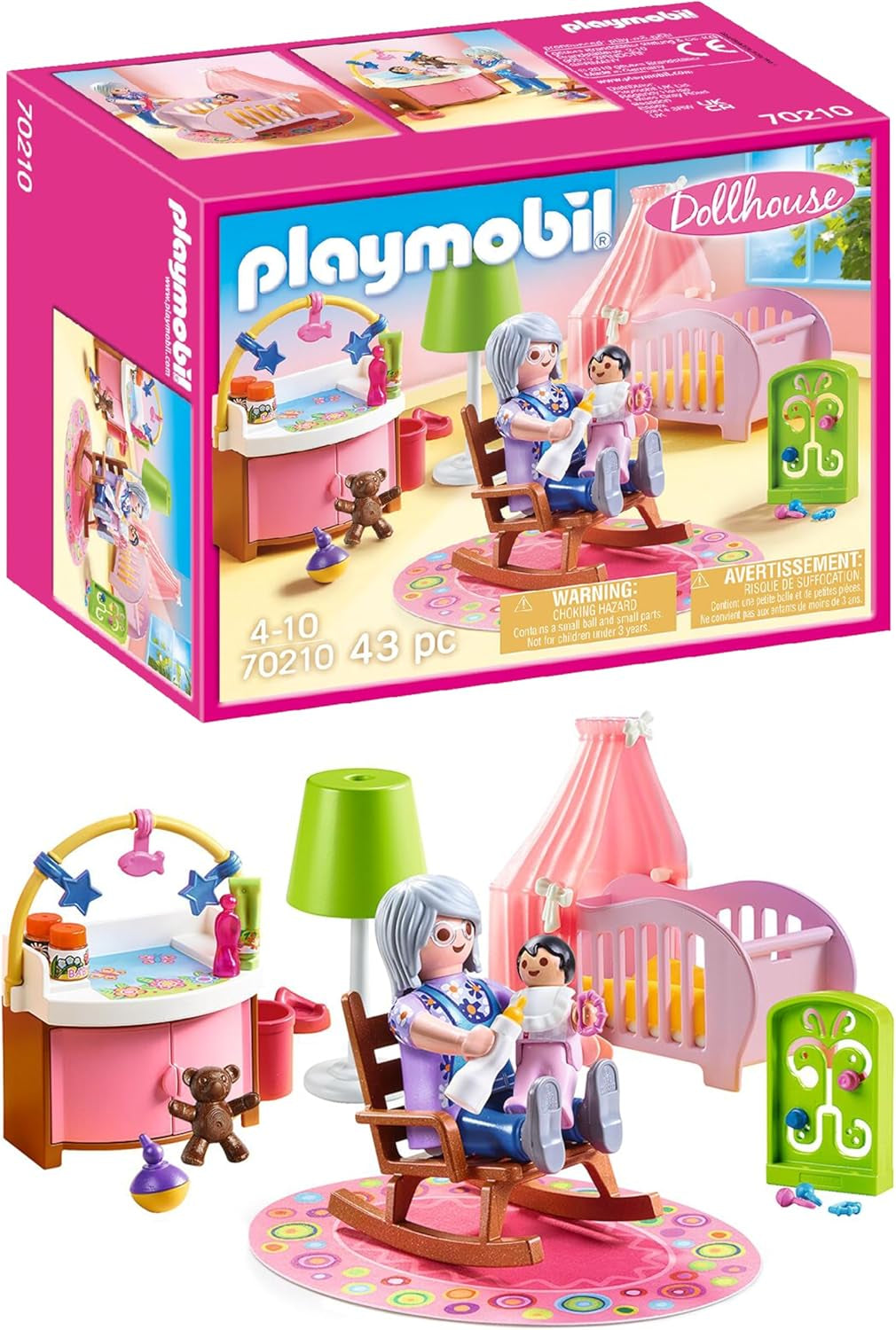 Casă de păpuși PLAYMOBIL 70209 Cameră de tineret cu figurină de fată și accesorii, de la 4 ani Casute de papusi Naty Shop Camera copilului