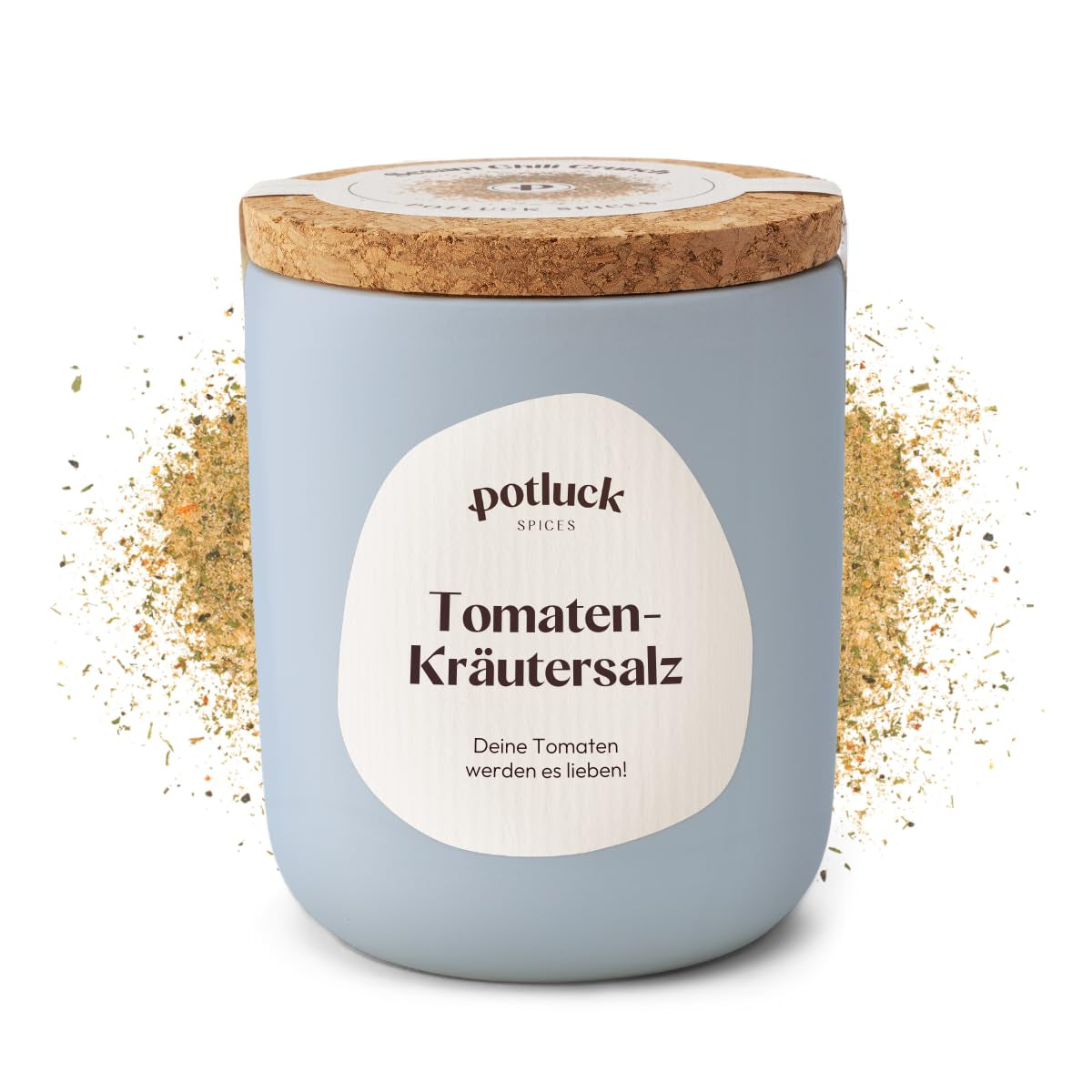 Potluck | Fleur de Sel handgeschöpft | Meersalz im Keramiktopf | 80 g | Veganské, bezlepkové a s přírodními ingrediencemi