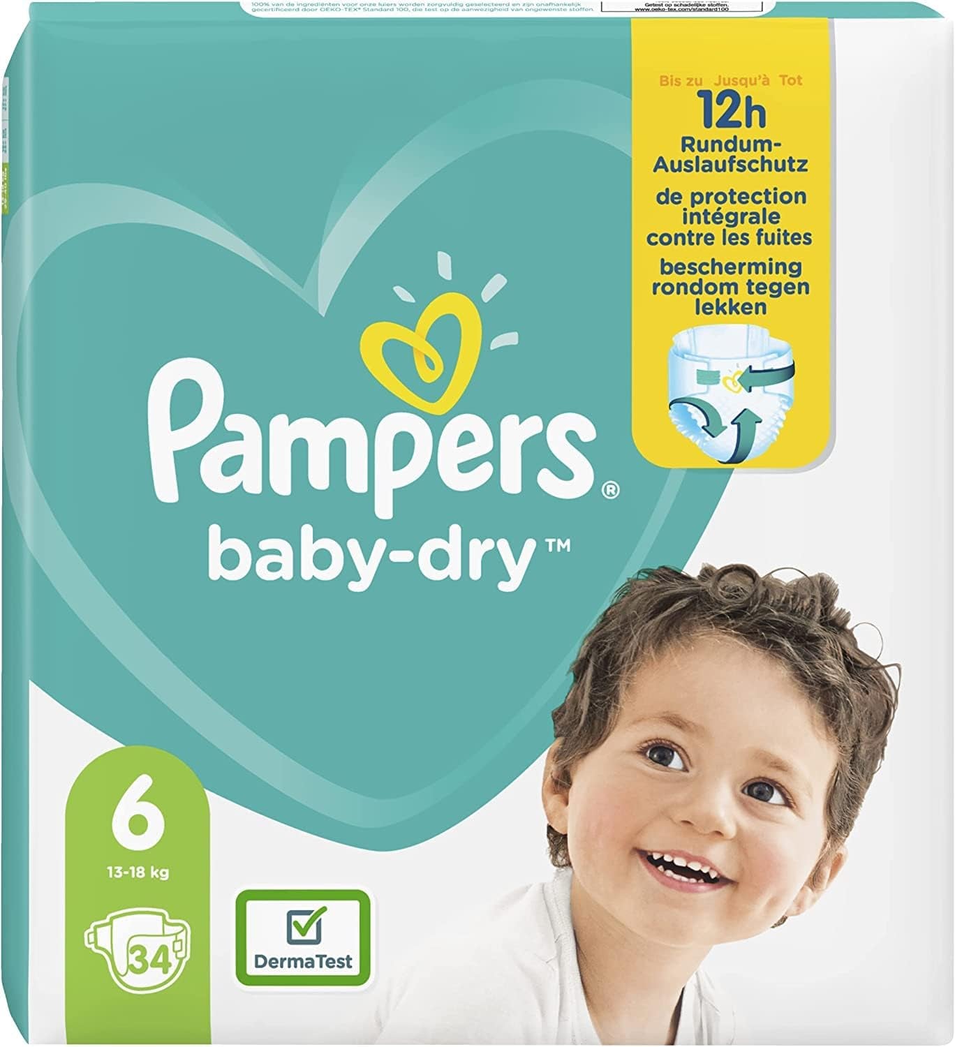 Plenky Pampers 81657566 Baby-Dry Pants, bílé