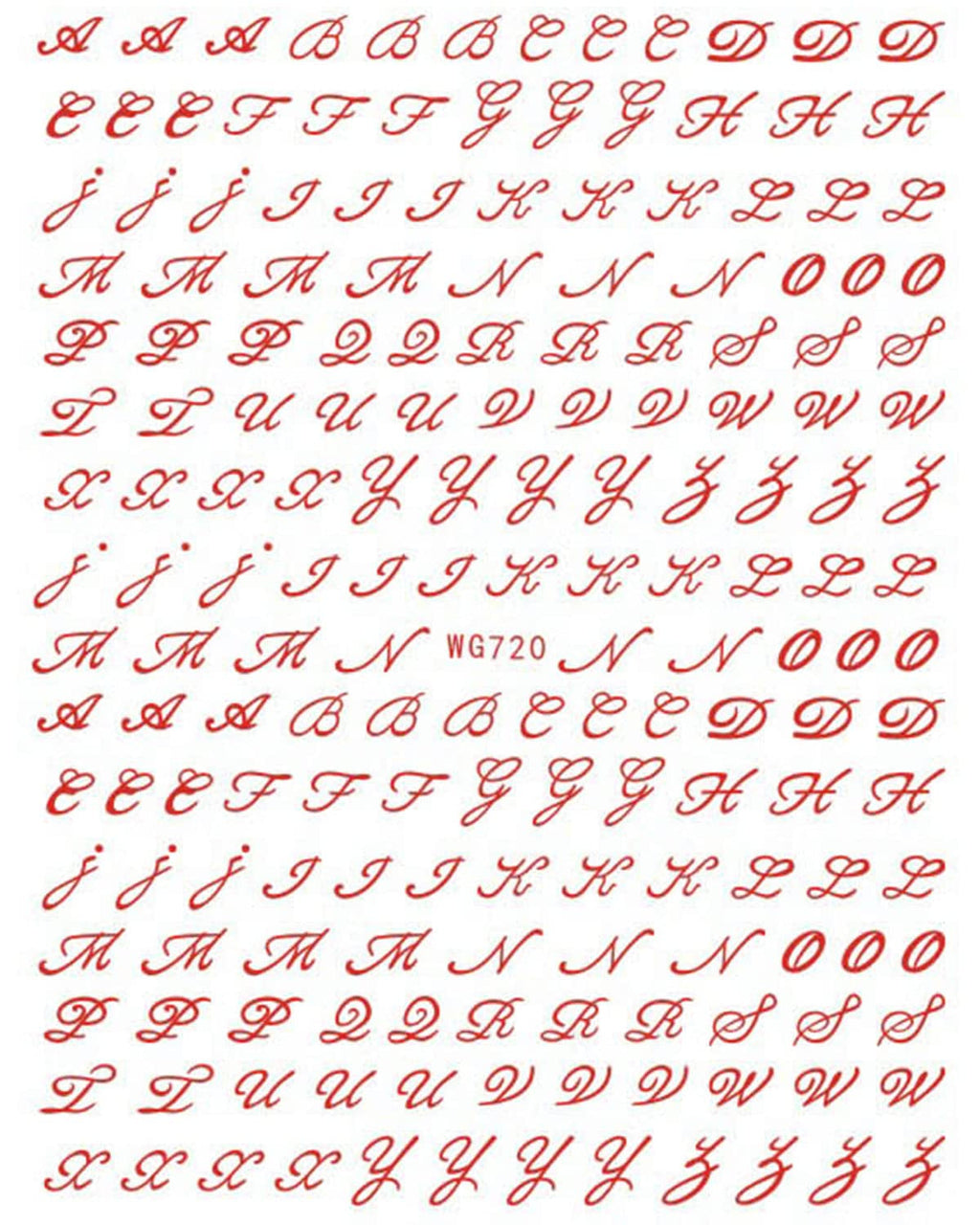 6 Blatt Nagelsticker Alte Alphabetzahlen Nagelaufkleber Selbstklebend Alte Briefe Nail Art Sticker Dekoration Nageldesign Zubehör