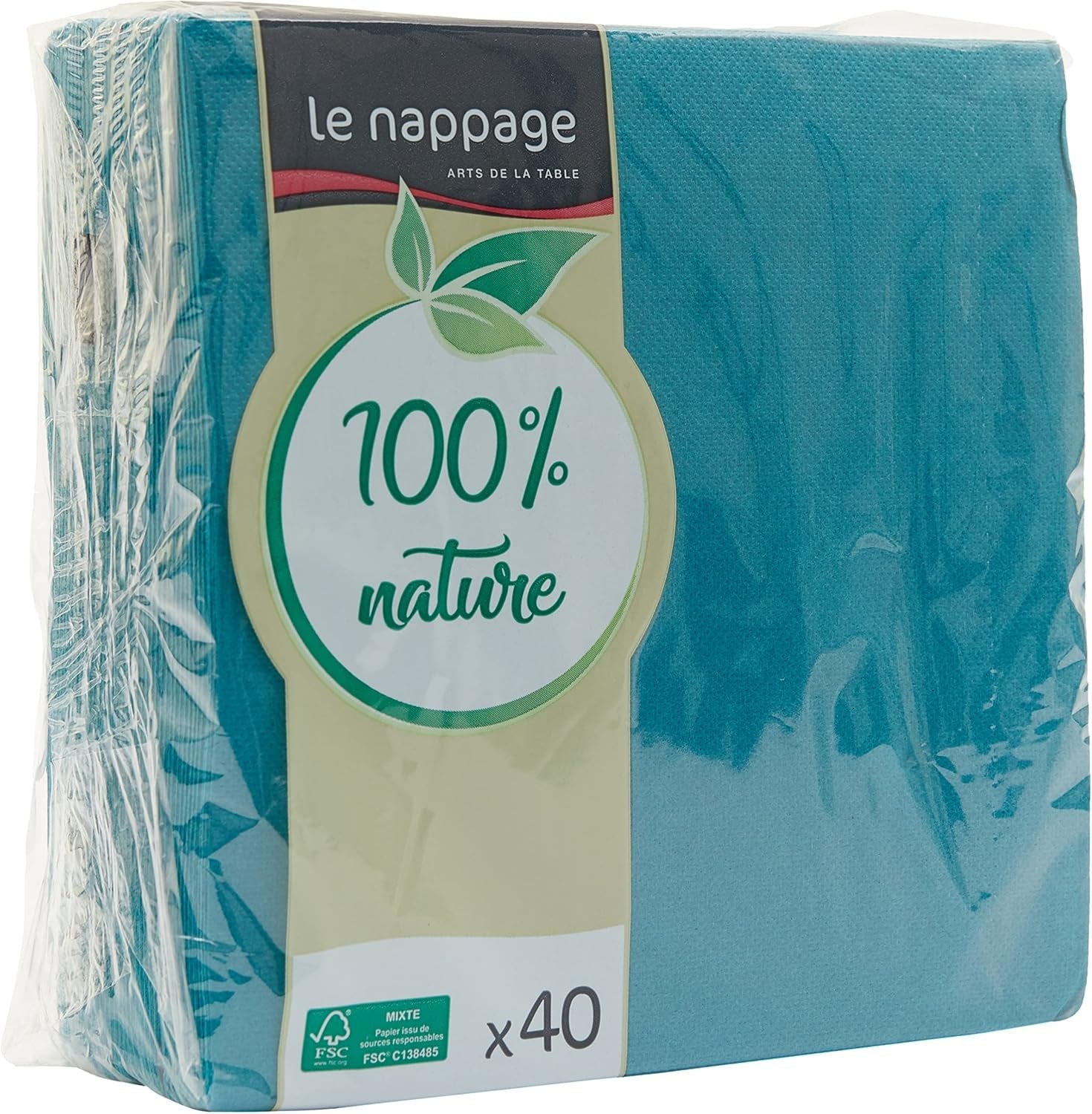 - Șervețele de hârtie Tex Touch - Negre - Șervețele certificate Fsc® - Reciclabile și Biodegradabile - Set de 40 de șervețele negre mari 38 X 38 Cm