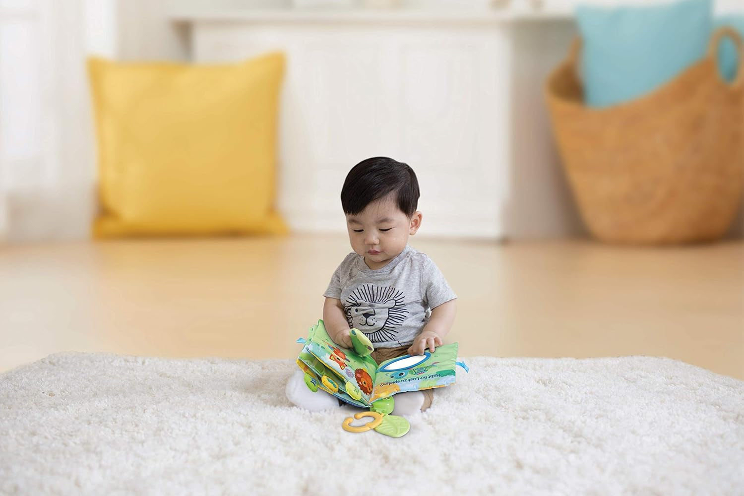 Vtech 80-536904 Cartea de pluș cu muzică pentru copii Jucarii Bebe Naty Shop