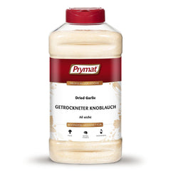 Prymat Getrockneter Knoblauch granuliert 1,05 kg – Aromatisches Knoblauchgranulat zum Würzen von Fleisch, Fisch, Gemüse, Saucen, Dips & Marinaden – intensiv im Gesmack – ohne Zusätze