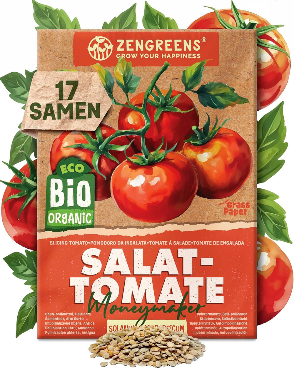 Bio semínka rajčat v sadě 10 - 10 semínek rajčat pro snadné pěstování na zahradě, balkóně nebo vyvýšeném záhonu - Semena rostlin - Sazenice