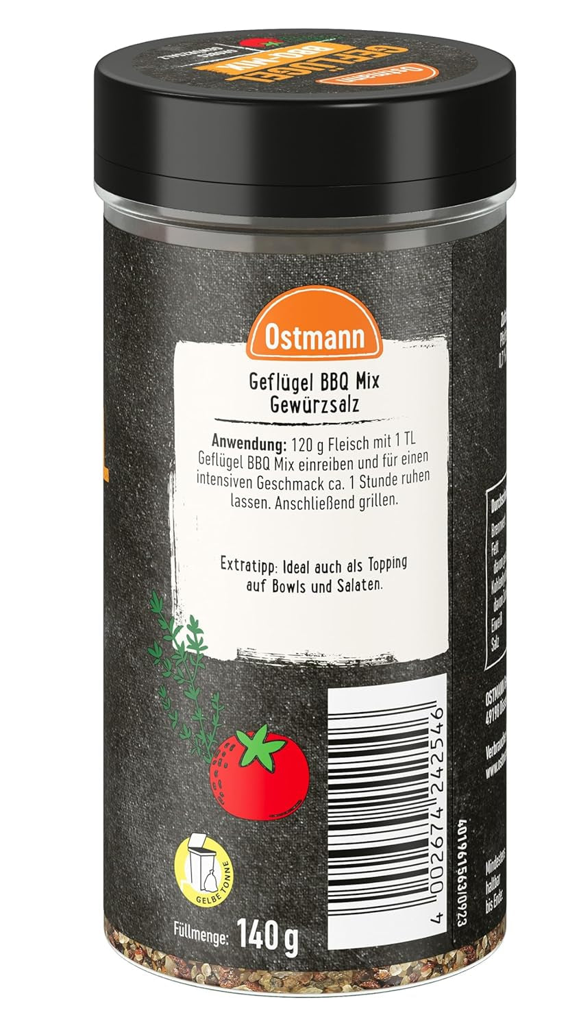 BBQ Mix Geflügel hrubý Gewürzsalz