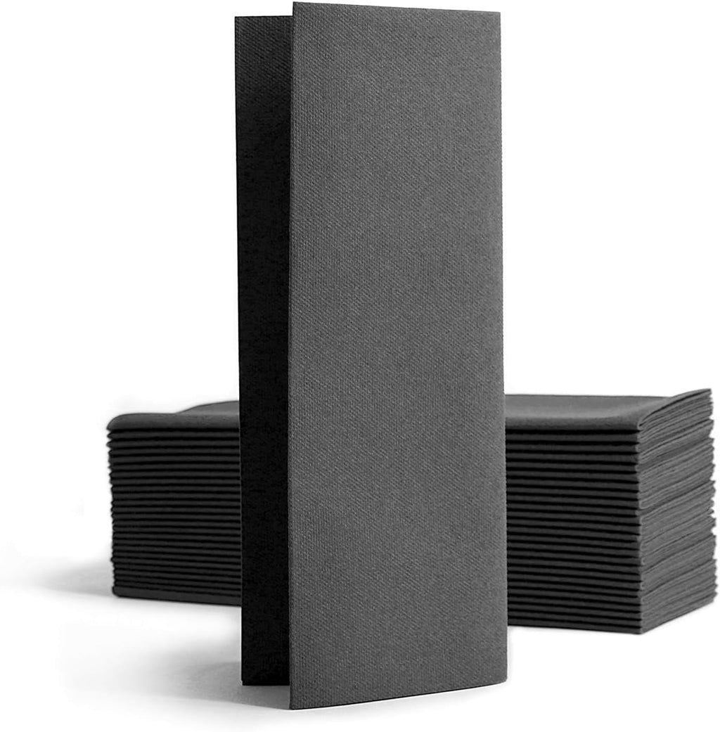 CHIC Airlaid 50 șervețele, pliate 1/8 ca o țesătură, șervețel de unică folosință de înaltă calitate, 32X40 Cm, gri