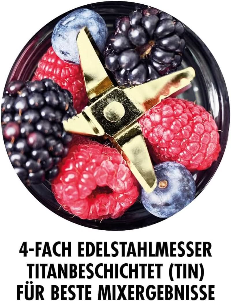 GASTROBACK #41033 Design Smoothie Maker Mix & Go, Silber/Schwarz Mama si Copilul Naty Shop