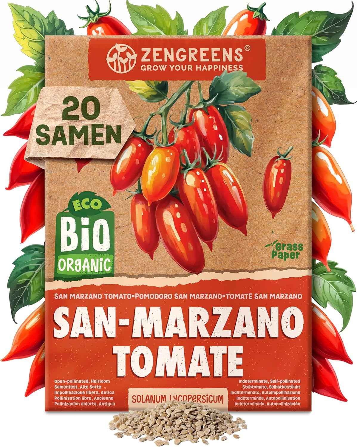 Bio semínka rajčat v sadě 10 - 10 semínek rajčat pro snadné pěstování na zahradě, balkóně nebo vyvýšeném záhonu - Semena rostlin - Sazenice