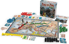 Asmodee, Ticket to Ride: Europe, Days of Wonder, Základní hra, Rodinná hra, Stolní hra, 2–5 hráčů, Věk 8+, 30–60 minut, Němčina