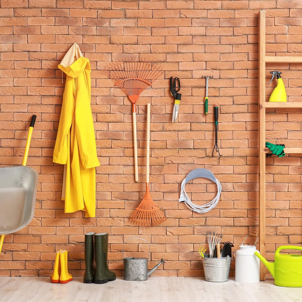 Suport furtun de perete Relaxdays, pentru furtun de 30 m 1/2", suport furtun de grădină, metalic, suport rotund pentru furtun, gri