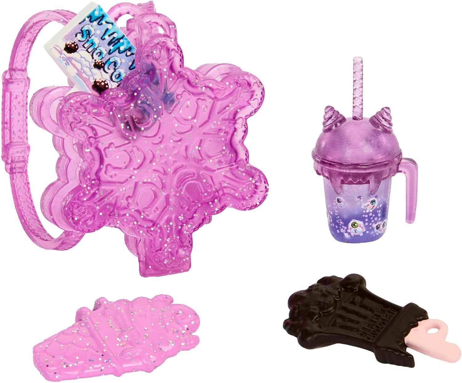 Monster High Abbey Bominable Yeti cu animal de companie Mammoth și accesorii - aspect Spook-tastic Snowflake pentru copii 4+, HNF64 Papusi Naty Shop