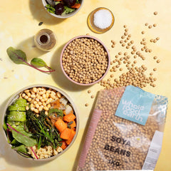 Wholefood Earth soja - non-GMO - natural - vegan - bez mléčných výrobků - bez přidaného cukru 1 kg